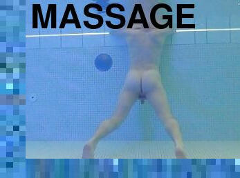 Underwater massage jet pleasures at the spa