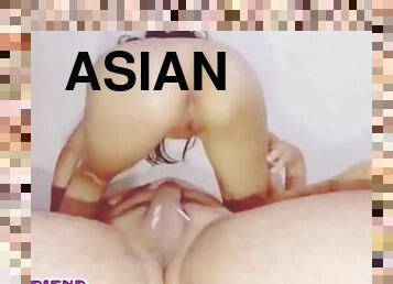 asiatisk, amatør, anal, skønheder, teenager, kompilering, creampie, sperm, lille, lille-tiny