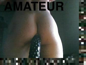 monstre, amateur, anal, jouet, française, gode, solo