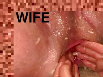 Fit Bi guy takes his wife’s 2 big fists up his gaped ass hole!