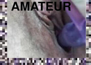 FTM sensually fucking pussy with anal beads