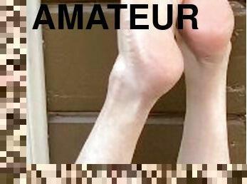 amateur, gay, pies, fetichista, a-solas, dedos-de-los-pies