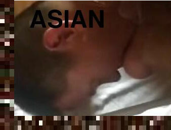 asiatique, papa, amateur, gay, sexe-de-groupe, pappounet