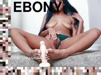 Ebony Teen Footjob