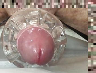 Horny Guy Moaning While Fucking A Fleshlight/ Huge Cumshot + Bonus Material