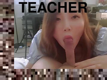 Special Lesson With Private Teacher Ending With A Creampie - Nicolove