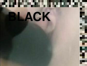 Lockdown Archives - Teasing my pussy with my black cock making my cunt gape in the bath loud moaning