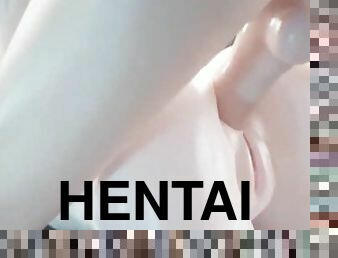 groß-titten, anal-sex, japanier, beute, hentai, titten, weiß