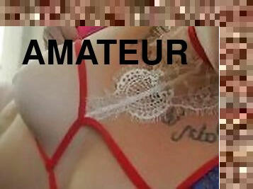 masturbare-masturbation, pasarica, amatori, bunaciuni, jucarie, roscata, lenjerie, stramta, solo, tatuaj