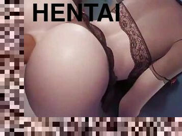 gros-nichons, chatte-pussy, anal, japonais, butin, hentai, seins, blanc