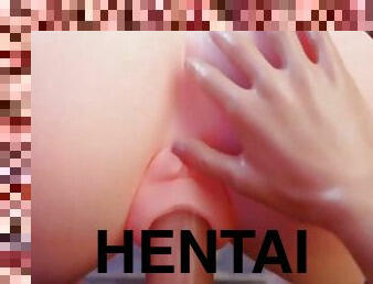 groß-titten, muschi, anal-sex, japanier, beute, hentai, titten, weiß