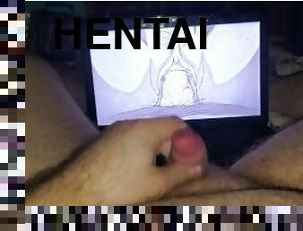 Jacking off while watching hentai #2