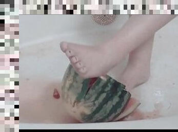 Watermelon Crushed With Feet