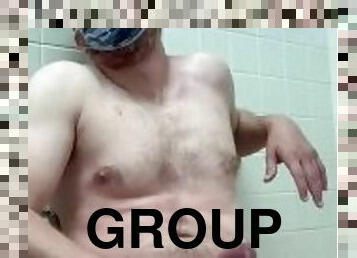 купання, публічно, груповий-секс-groupsex, блондинка, туалет