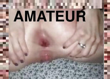 cul, femme, amateur, anal, énorme-bite, milf, maison, couple, salope, méchant