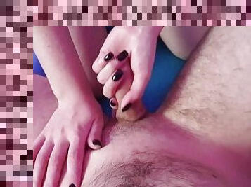 masturbation, amateur, ejaculation-sur-le-corps, branlette, belle, fétiche, tatouage, bite