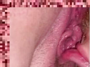 Juicy pussy takes dick