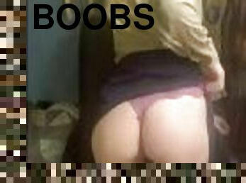 Ukrainian girl with big boobs masturbates for a GREEN CARD
