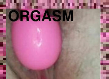 Huge Orgasm With Pink Dildo