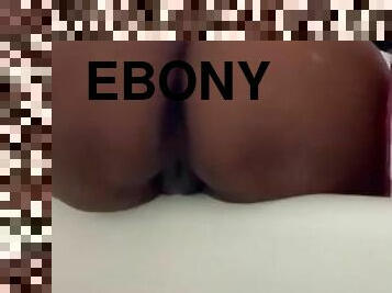 rumpe, pissing, amatør, ebony, bbw, fetisj, alene, spredning