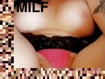 gros-nichons, tricherie, papa, chatte-pussy, femme, milf, sale, seins, attrapée, solo