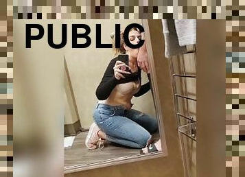 public, chatte-pussy, amateur, fellation, fellation-profonde, salope, brunette, réalité, bite, sucer