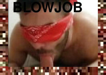 Blind blowjob