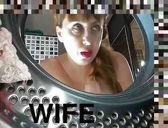 Housewife Fucked In The Washing Machine. 3 With Laundry Day