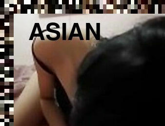 asiatique, amateur, fellation, ejaculation-sur-le-corps, ados, point-de-vue, thaï, lingerie, fétiche, hôtel