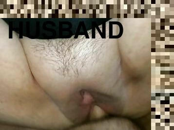 Husband fucking me while I jack big cocks
