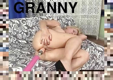 cul, grand-mère, masturbation, vieux, chatte-pussy, mature, granny, jouet, blonde, pute