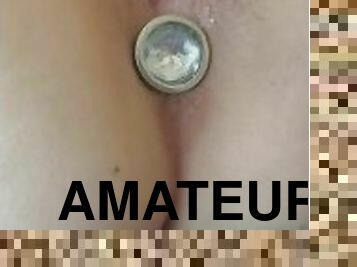 cul, masturbation, chatte-pussy, amateur, anal, ados, jouet, rousse, point-de-vue, bout-a-bout