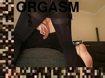 Hot Pegging Until Awesome Oozing Anal Orgasm Cumshot