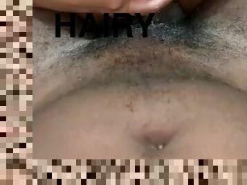 Back at it again taking bbc inside hairy pussy