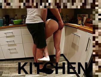 White Ankle Socks In The Kitchen Make Me Want To See Sperm In Her Pussy