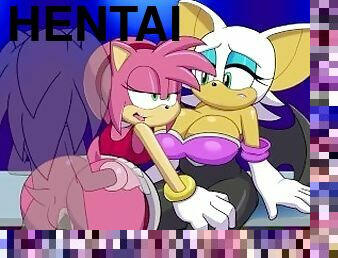 Rouge The Bat Watches Amy Rose Get Plowed