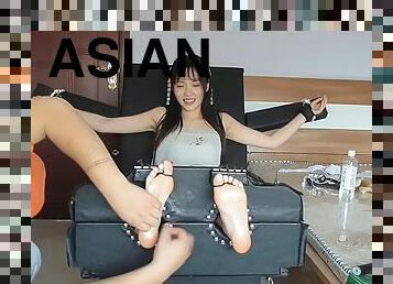 asiatique, amateur, japonais, bdsm, pieds, fétiche, bondage, brunette