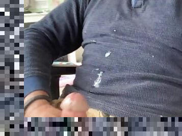 I got cum and jizz all over me even on my arm