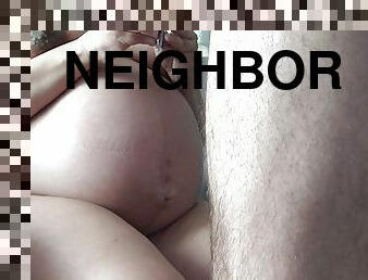 Pregnant teen invites perverted neighbor to fuck her