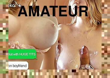 18 year old Slut with Huge Tits Cheats on boyfriend.