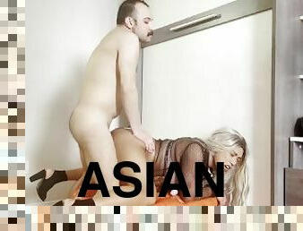 asiatique, cul, amateur, anal, énorme-bite, hardcore, arabe, turc, butin, pute