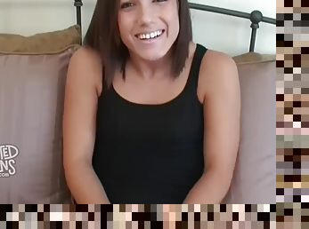 Cute Exploited Teen Makes Her First Porn Video