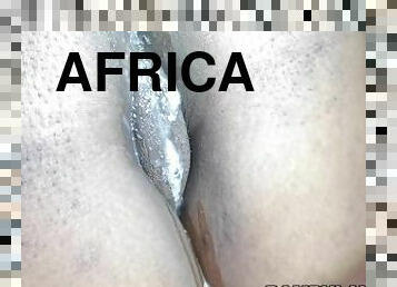 cul, levrette, amateur, ébène, interracial, ejaculation-interne, black, couple, ejaculation, africaine