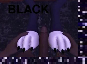 Cum on Feet Loona Does a Footjob Black Guy HELLUVA BOSS SFM