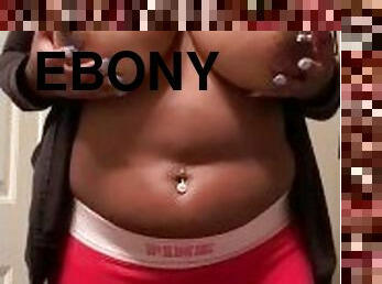 Slo mo bouncing ebony titties