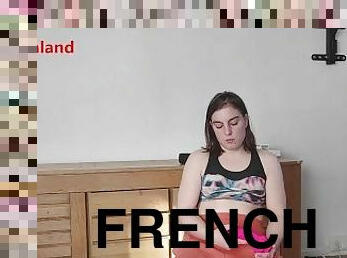 francés, esclava, sucio, consolador, amante, humillación, dominación, dominación-femenina