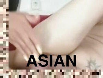 asiático, transsexual, travesti, ejaculação, bolas