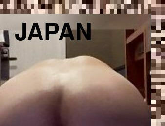 asiático, masturbación, anal, gay, japonés, hentai, consolador, a-solas