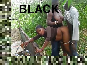 Fucking Aboki Big Black Cock In My Mama Farm 6 Min