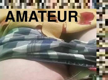 masturbation, amateur, ejaculation-sur-le-corps, jouet, solo, humide, bite